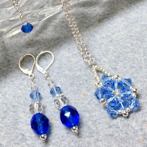“Something Blue" Artisan Necklace set